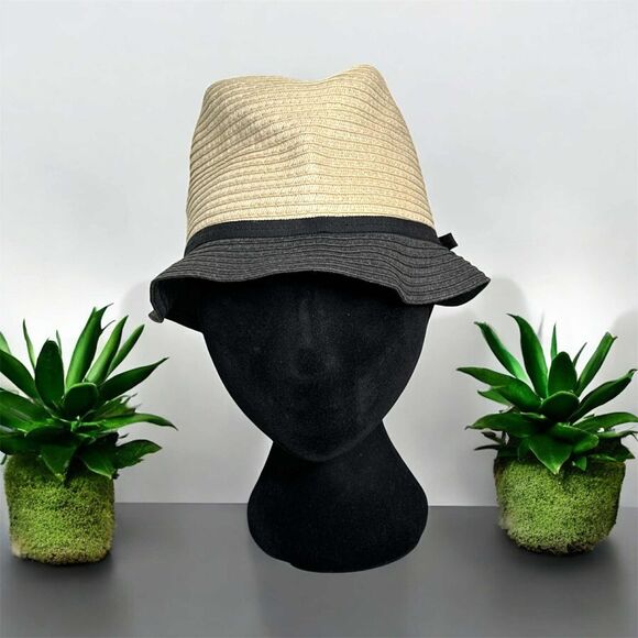 J Crew Women S/M Packable Raffia Bucket Hat in Natural Straw $69 F1722 - Picture 1 of 6